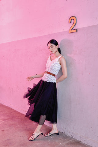 Waves Eyelet Top